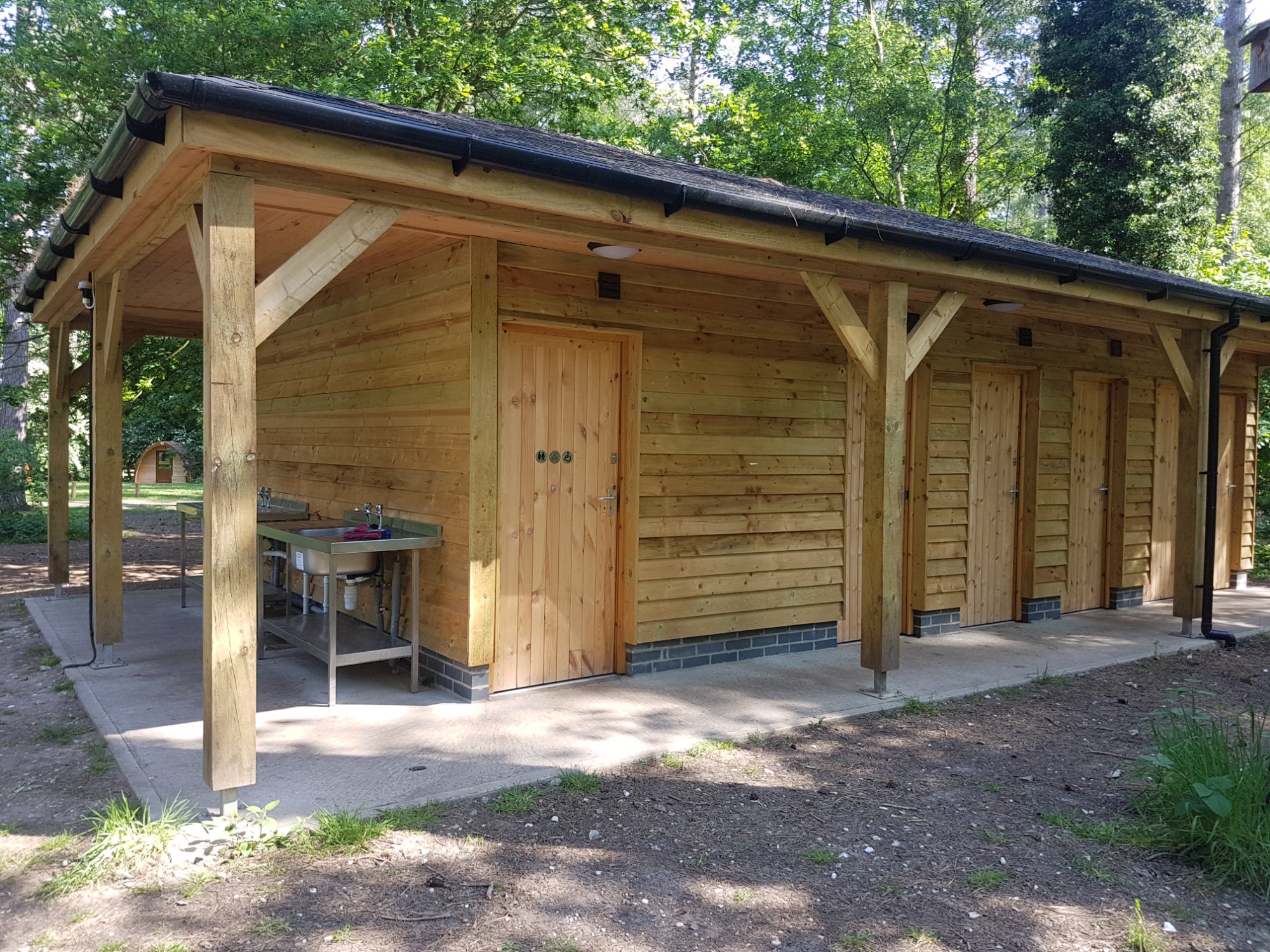 Shower and facilities block